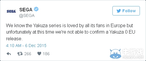 《如龍0：誓言之地》歐美版上市日期曝光 2017年！