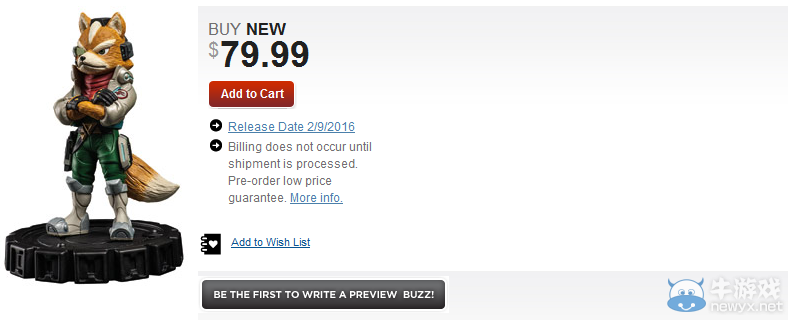 《星際火狐：零》限量版本主角模型開啟預購