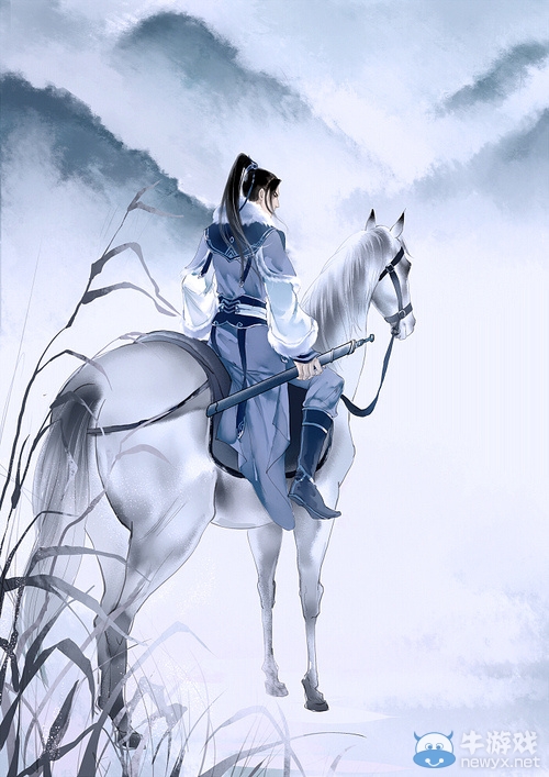 天涯明月刀兔子太太的新年賀圖 帥白一枚