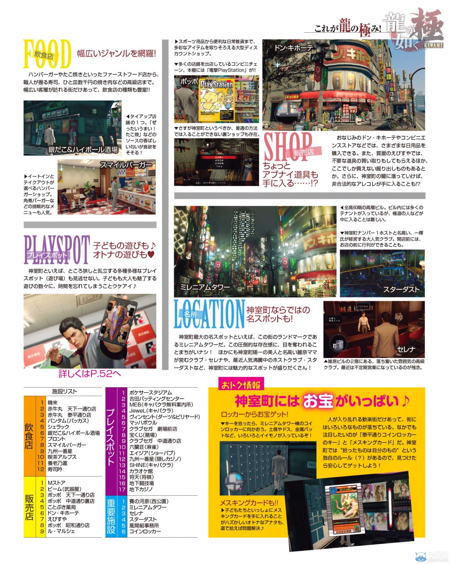 《如龍：極》最新雜志掃圖曝光 神室町地圖全公開