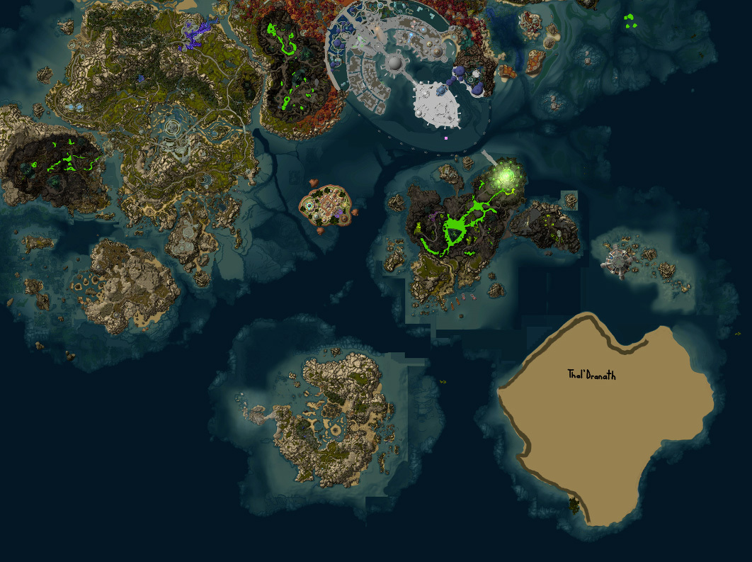 魔獸7.0新增圖標與地圖改動 Thal'Dranath島移除