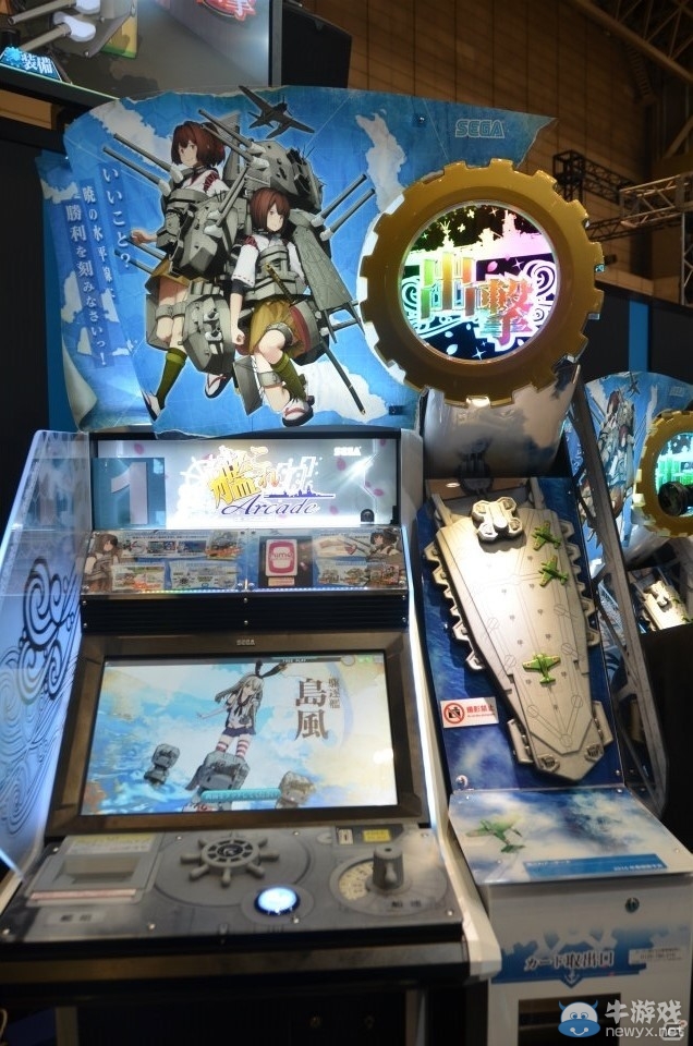 《艦隊收藏》街機版最新游戲截圖 美少女們任你選
