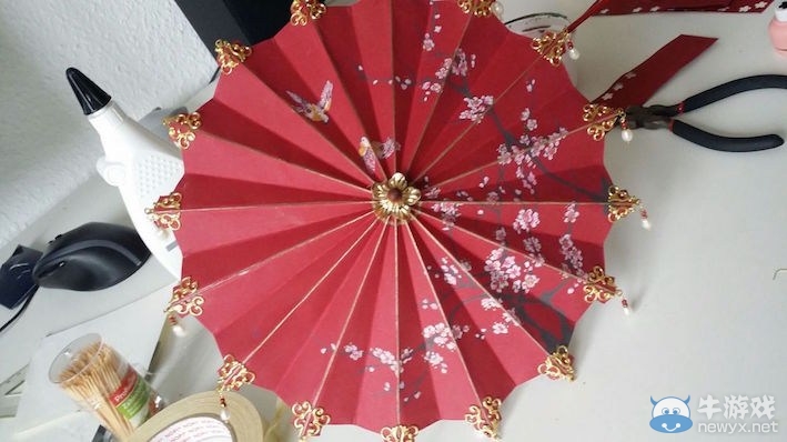 天香妹子制作周邊精致紅傘