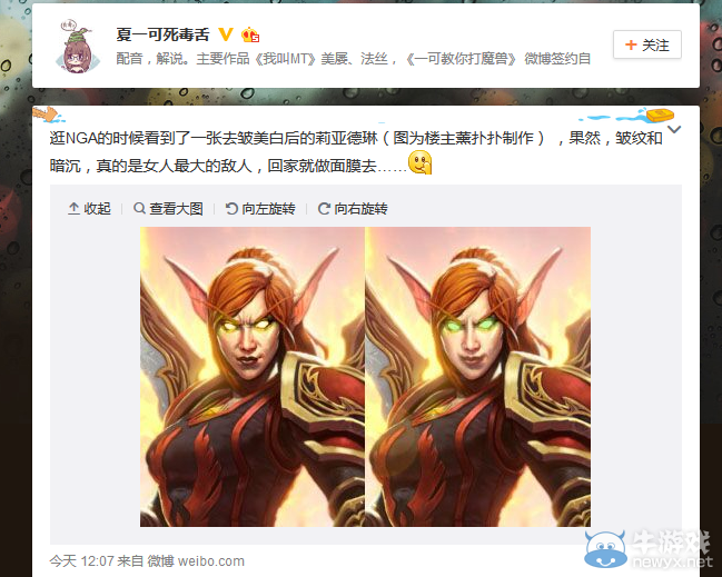 P圖新素材？爐石傳說莉亞德琳掀起整容新熱潮