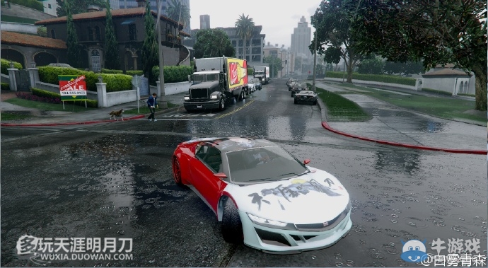 《天涯明月刀》城會(huì)玩系列 天刀玩家為女神GTA5改豪車