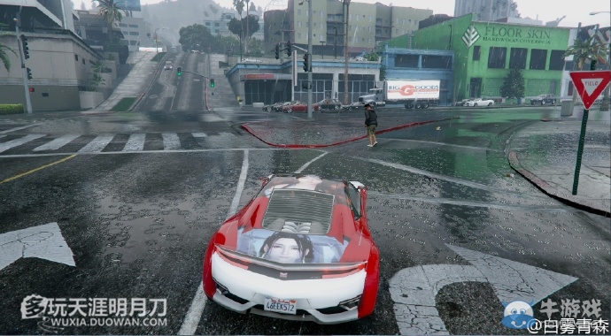 《天涯明月刀》城會(huì)玩系列 天刀玩家為女神GTA5改豪車
