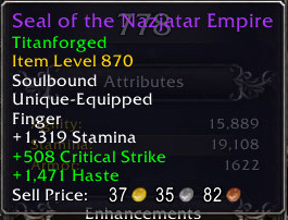 超越戰火！魔獸世界7.0加45裝等的泰坦鑄造品質