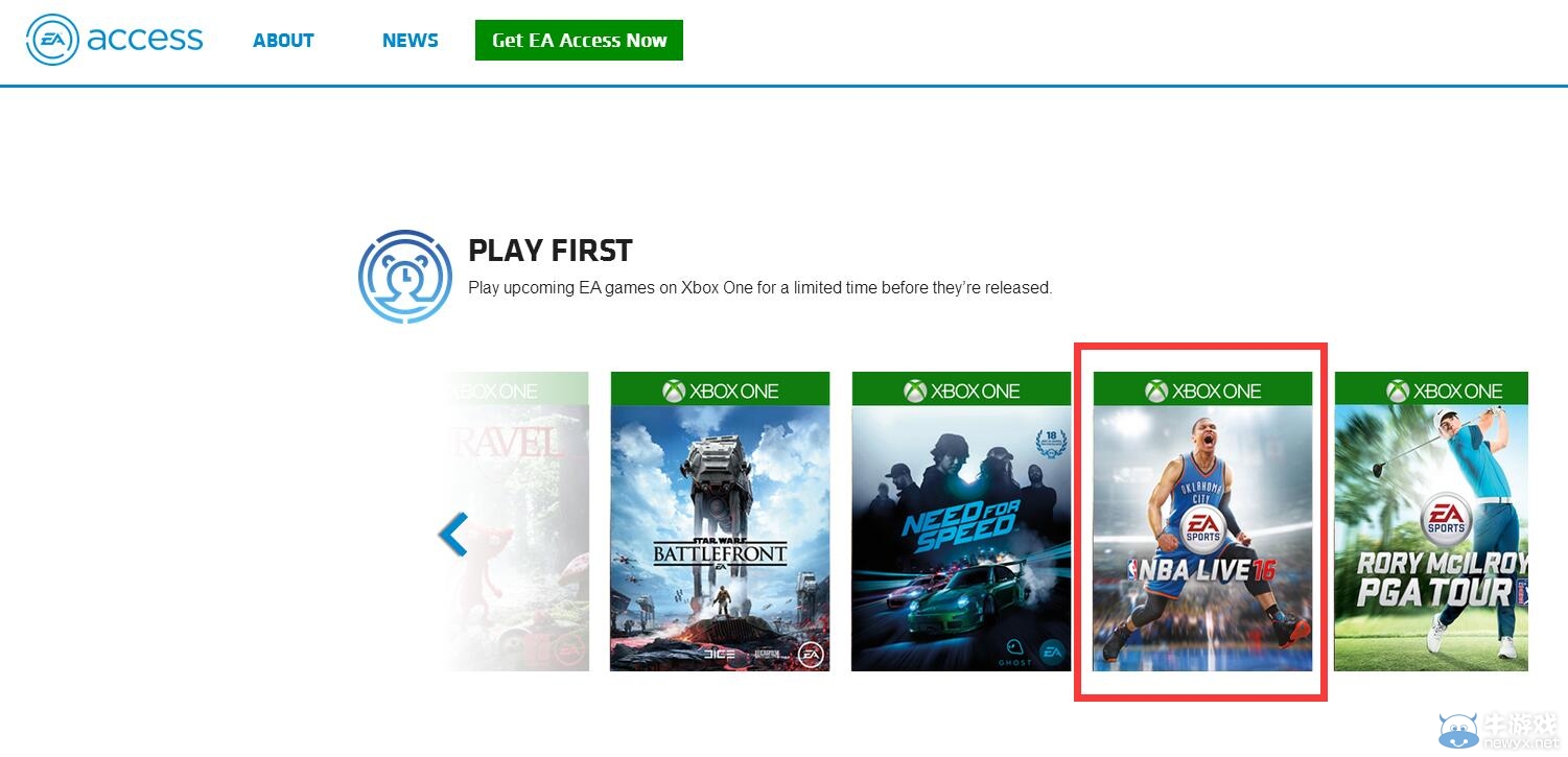 EA Access官推：《NBA Live 16》5月25日加入