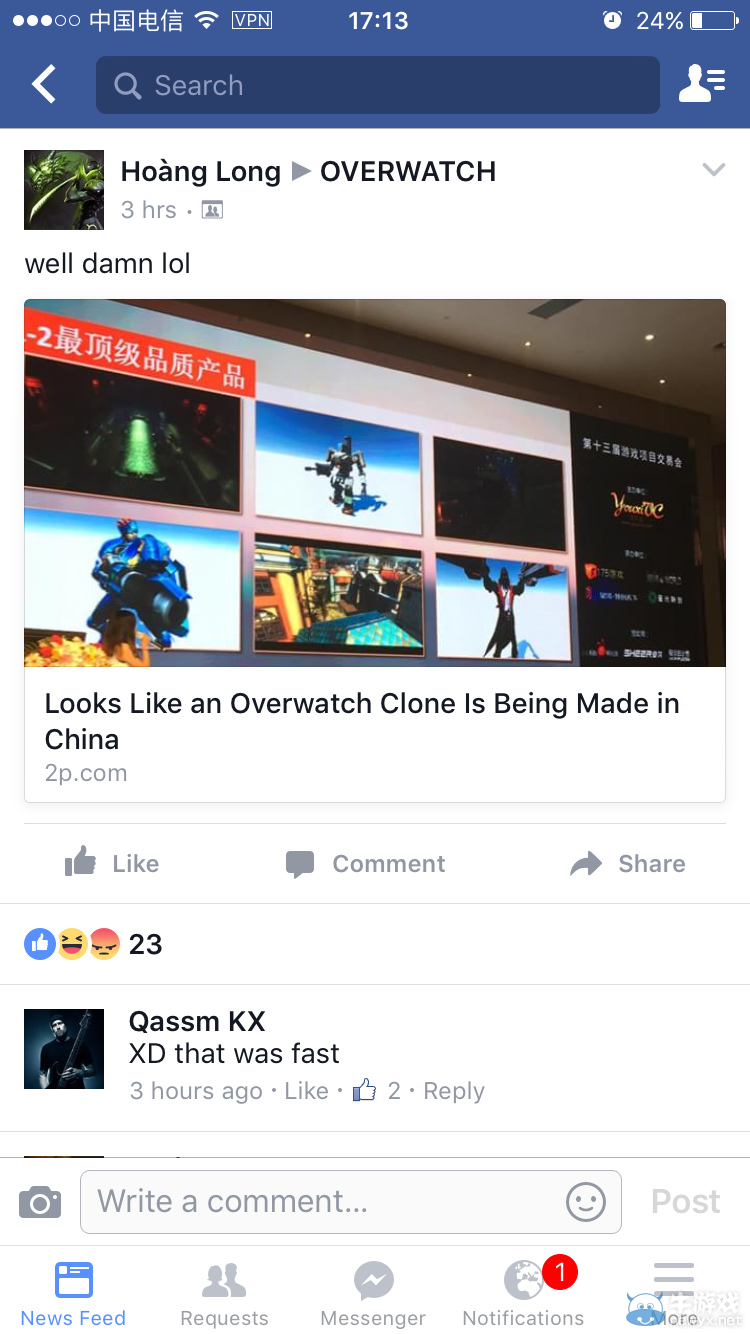 國內(nèi)現(xiàn)手游版《守望先鋒》外媒：無恥至極！