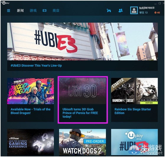 育碧慶祝三十周年 每月一款游戲免費領 本月可領的竟然是它