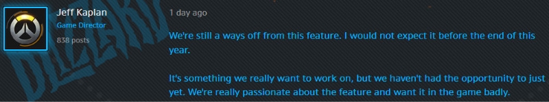 《守望先鋒》藍貼：炫酷亂斗將至 錄像功能年內難上線