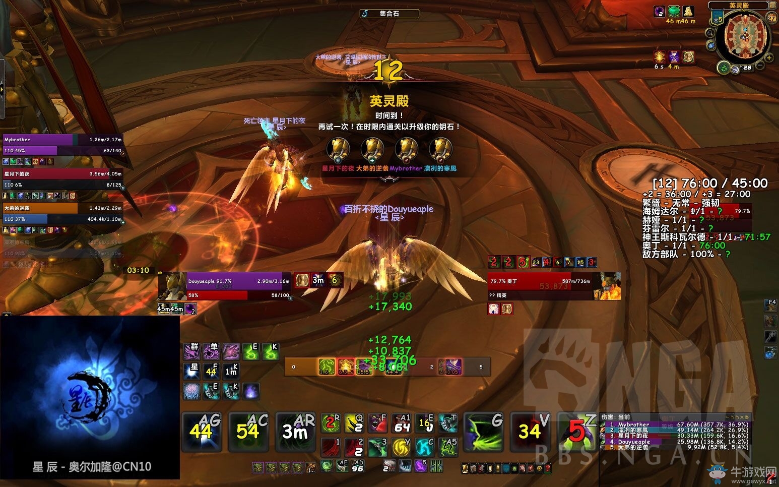 《魔獸世界》每周大秘境戰報：國服12層領跑全球