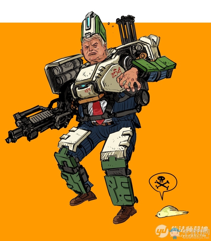 《守望先鋒》如果川普也玩守望先鋒