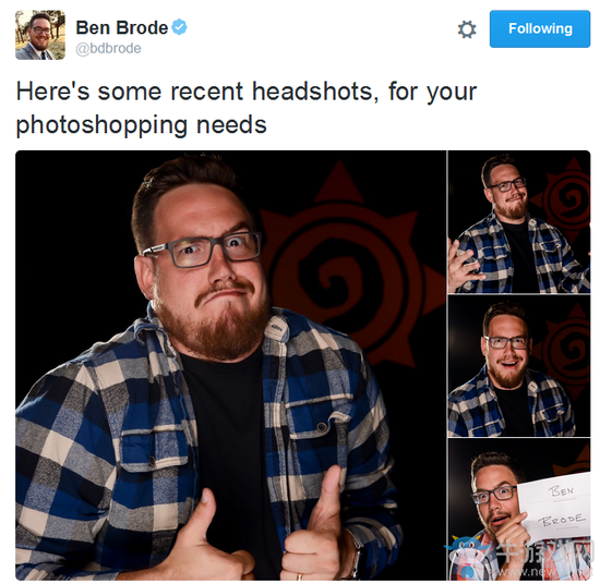 《爐石傳說》BenBrode照片被惡搞