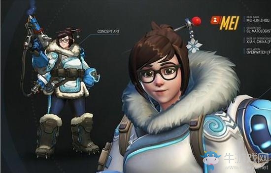 《守望先鋒》小美早期設定圖曝光 竟是網紅臉！