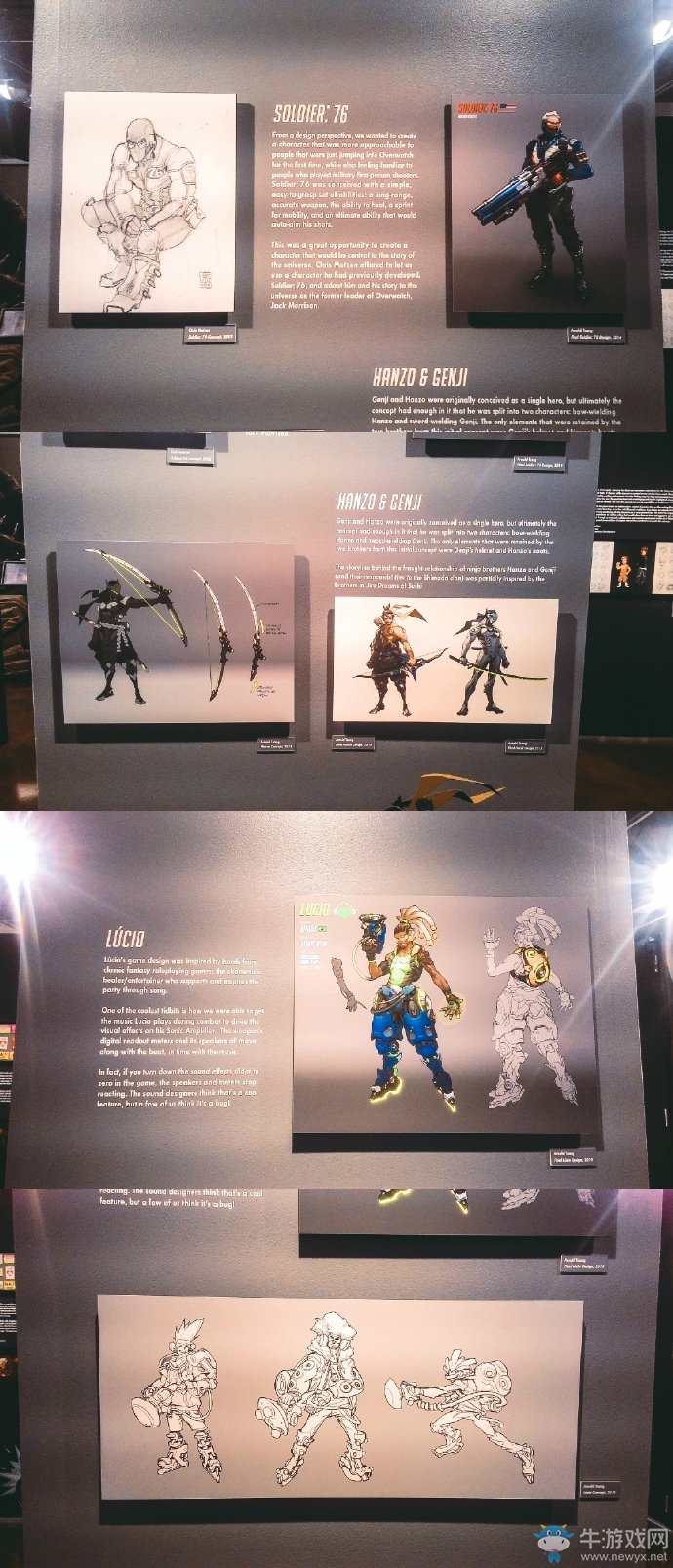 《守望先鋒》藝術展覽：多位英雄早期設計圖曝光