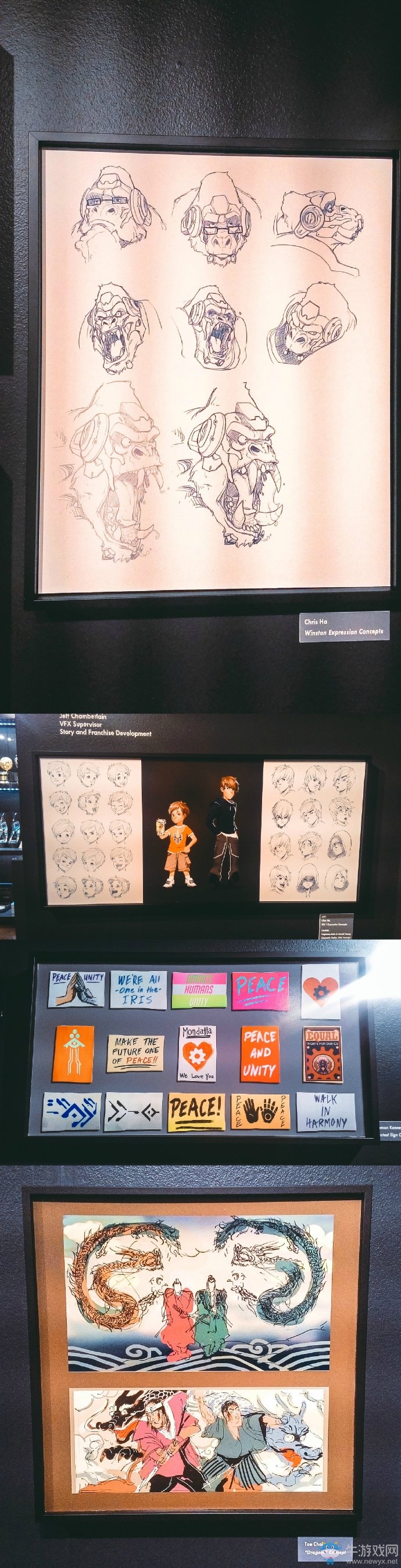 《守望先鋒》藝術展覽：多位英雄早期設計圖曝光