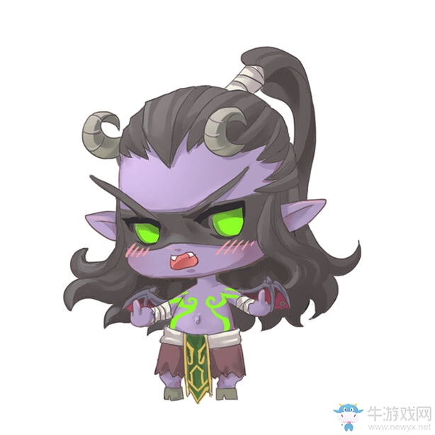 《魔獸世界》洞窟原創作品：Q萌蛋蛋的憂傷 吉安娜與希女王