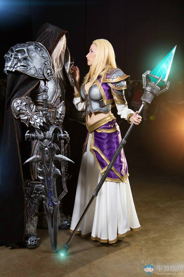 《爐石傳說》COS圖片吉安娜與阿爾薩斯的愛戀