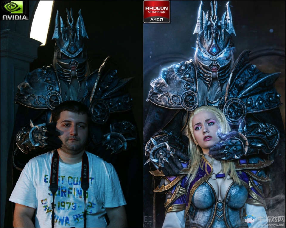 《爐石傳說》COS圖片吉安娜與阿爾薩斯的愛戀