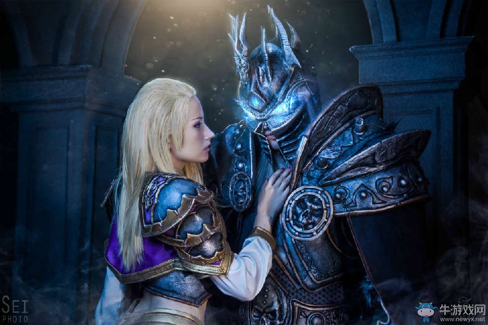 《爐石傳說》COS圖片吉安娜與阿爾薩斯的愛戀