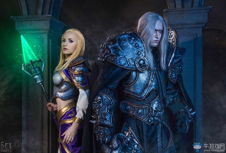 《爐石傳說》COS圖片吉安娜與阿爾薩斯的愛戀