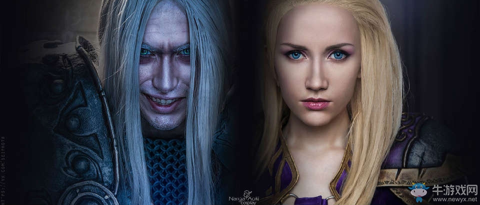 《爐石傳說》COS圖片吉安娜與阿爾薩斯的愛戀