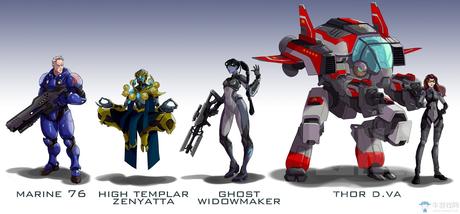 守望先鋒：守望亂入暴雪全家桶 惡搞火車王源氏