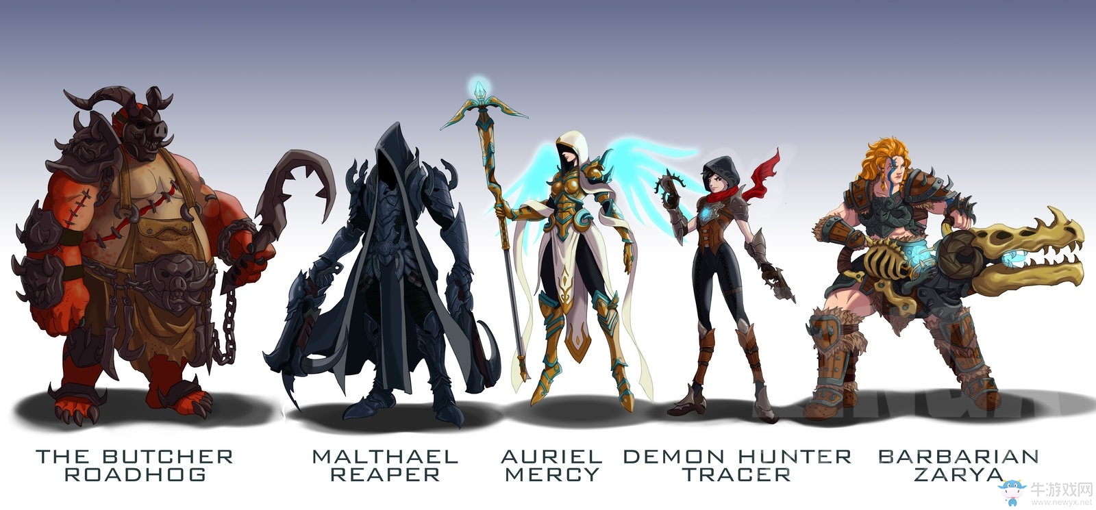 守望先鋒：守望亂入暴雪全家桶 惡搞火車王源氏