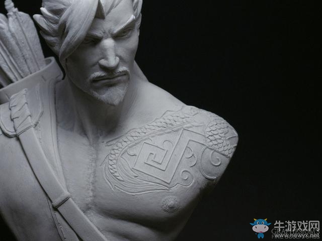 守望先鋒：巧奪天工！達(dá)人打造島田兄弟的半身石雕