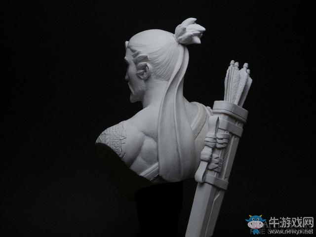 守望先鋒：巧奪天工！達(dá)人打造島田兄弟的半身石雕