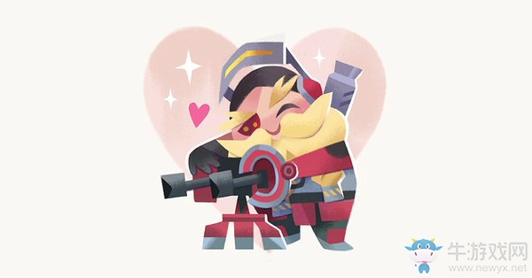 守望先鋒：官方推特分享，守望先鋒英雄情人節卡片