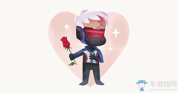守望先鋒：官方推特分享，守望先鋒英雄情人節卡片