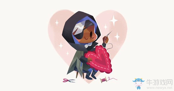 守望先鋒：官方推特分享，守望先鋒英雄情人節卡片