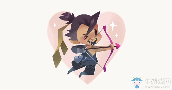 守望先鋒：官方推特分享，守望先鋒英雄情人節卡片