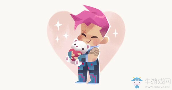 守望先鋒：官方推特分享，守望先鋒英雄情人節卡片