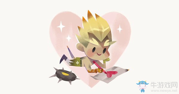 守望先鋒：官方推特分享，守望先鋒英雄情人節卡片