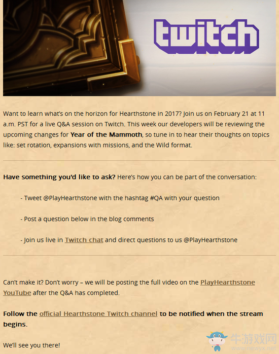 爐石傳說：22日凌晨爐石設計師直播解答退環境相關問題