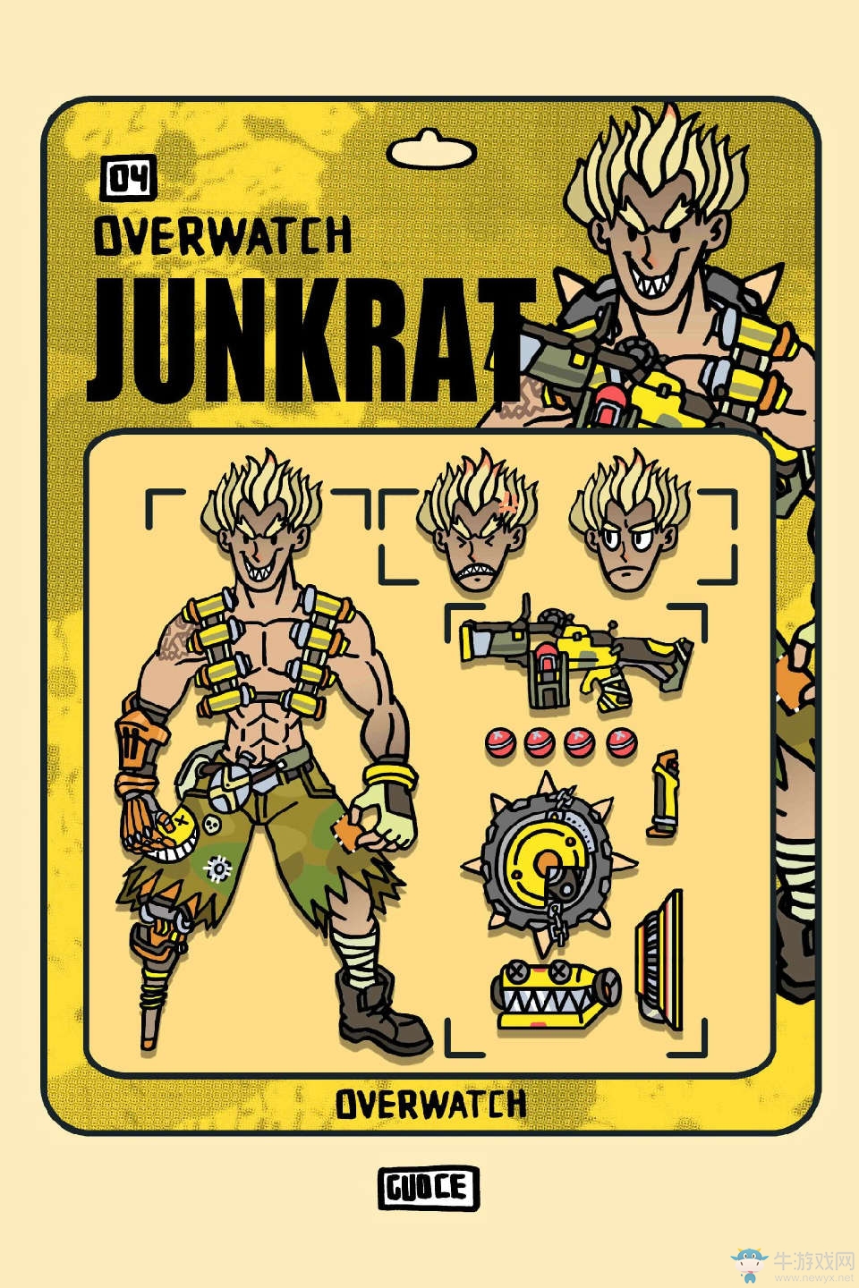 守望先鋒：有愛畫師分享，守望先鋒英雄的盒子玩具