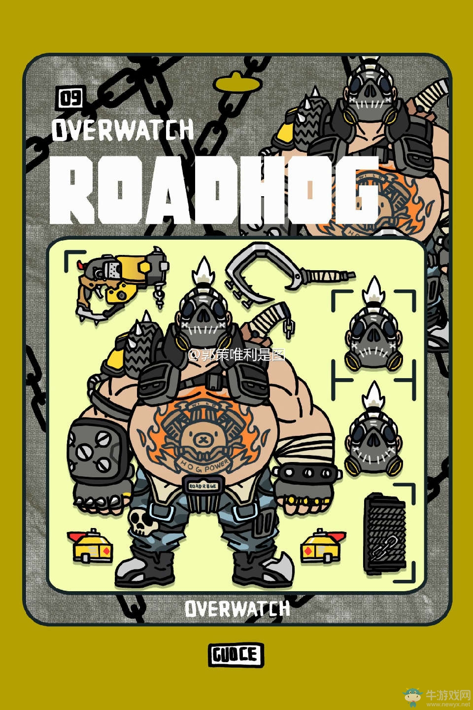 守望先鋒：有愛畫師分享，守望先鋒英雄的盒子玩具