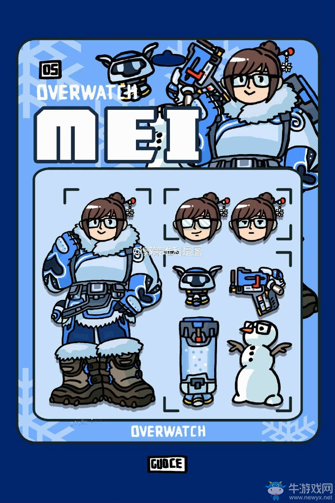 守望先鋒：有愛畫師分享，守望先鋒英雄的盒子玩具