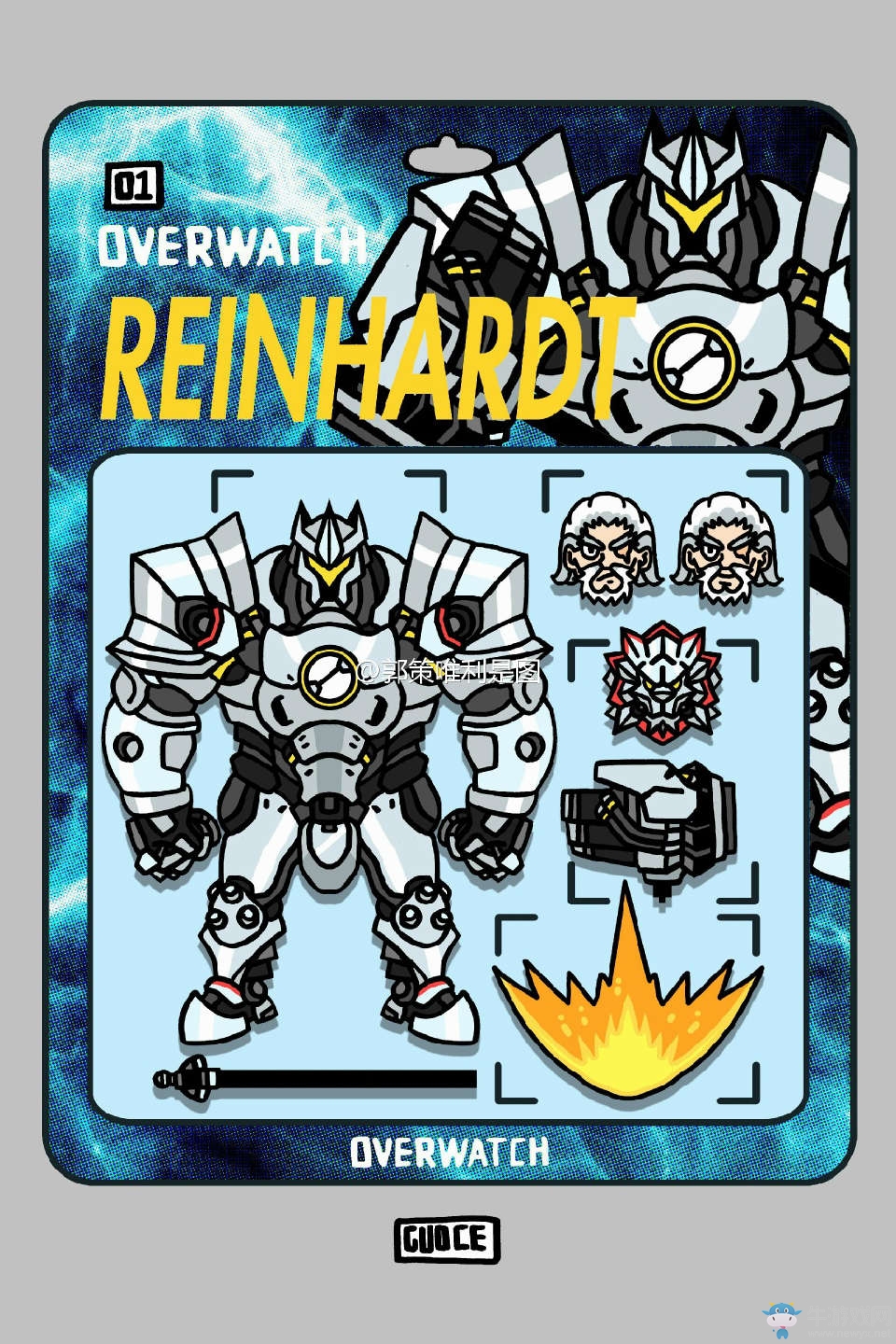 守望先鋒：有愛畫師分享，守望先鋒英雄的盒子玩具