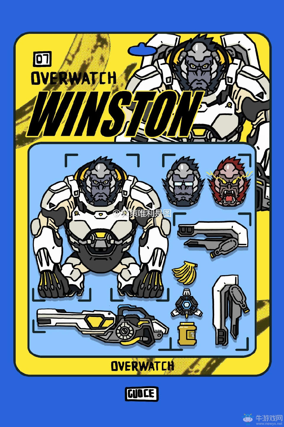 守望先鋒：有愛畫師分享，守望先鋒英雄的盒子玩具