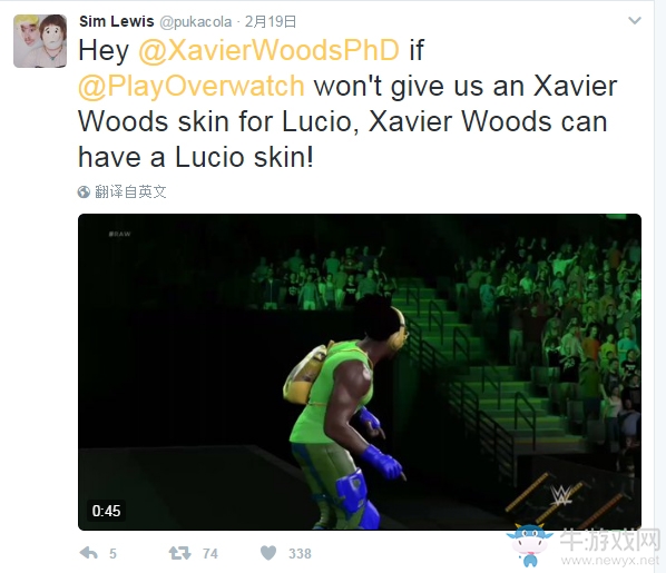 守望先鋒：盧西奧摔角皮膚？摔角手跟官推趣味互動