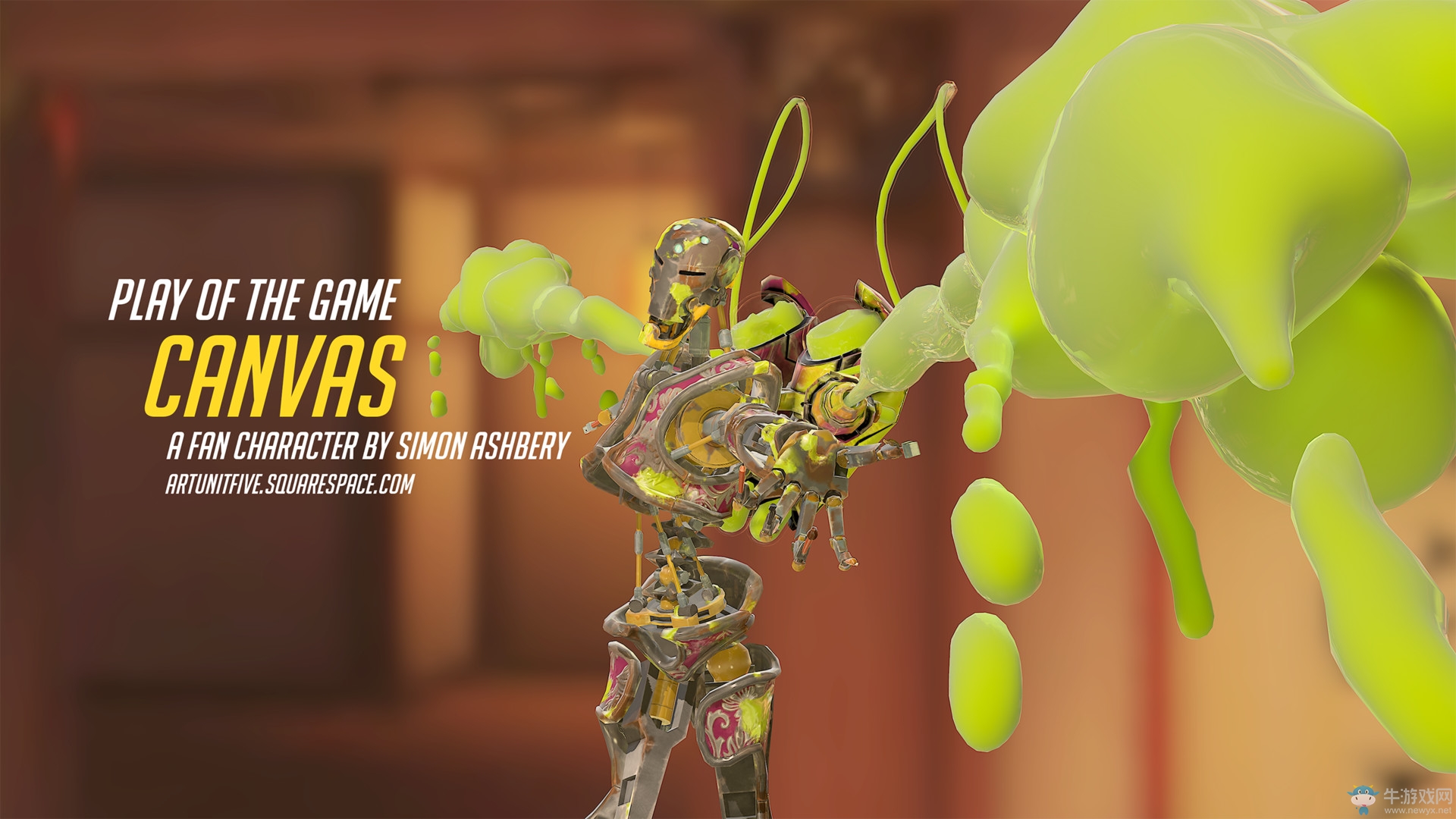 守望先鋒：國外玩家自制守望輔助英雄：“CANVAS”