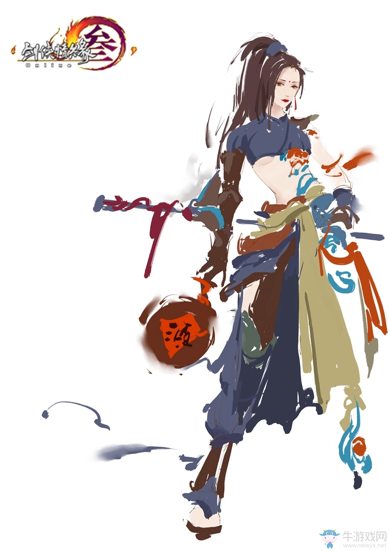 劍網3：寫意江湖 《劍網3》玩家十二門派成女插畫