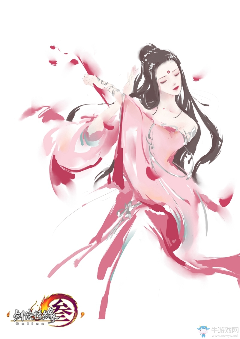 劍網3：寫意江湖 《劍網3》玩家十二門派成女插畫