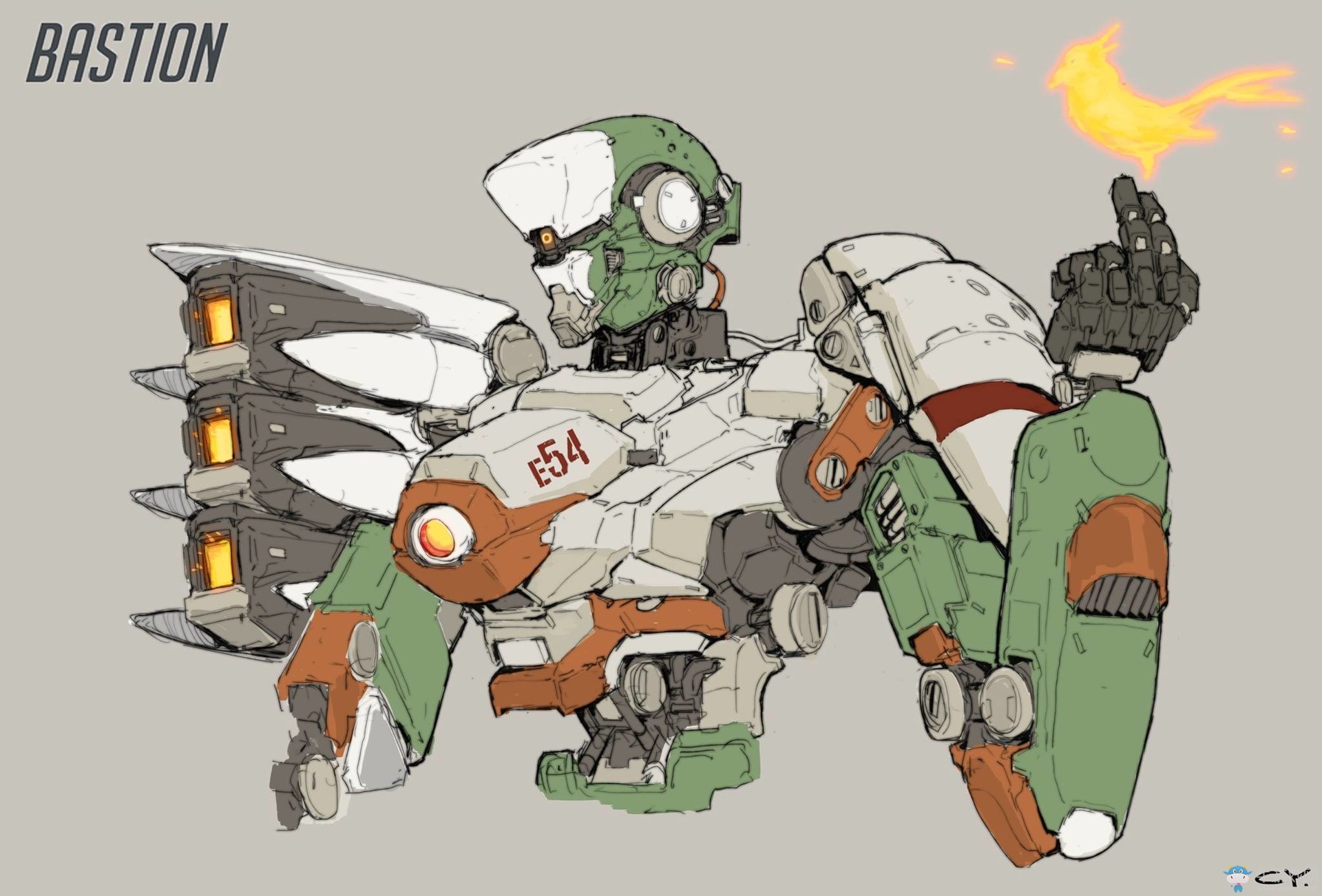 守望先鋒數字朋克風格