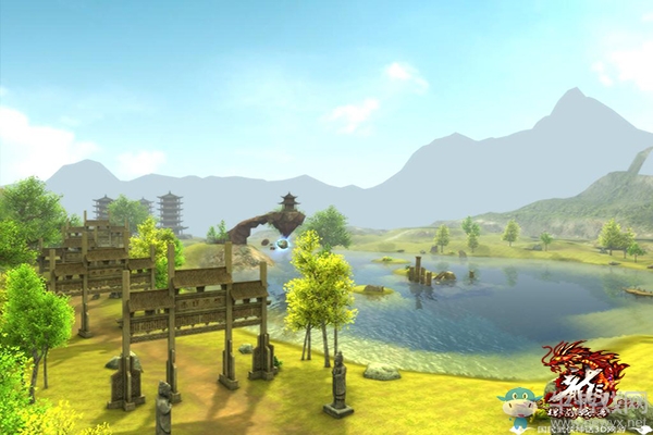 美景如畫夢幻場景《龍OL》帶你游山玩水