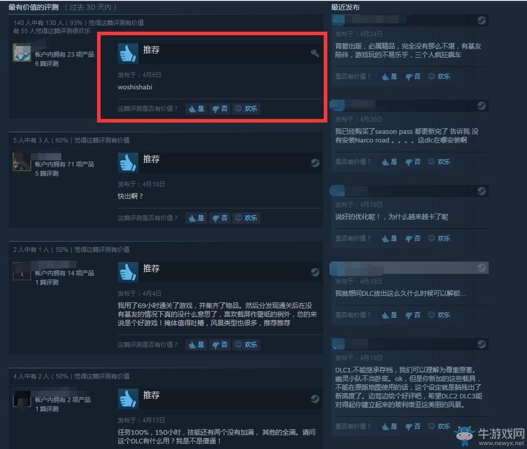 《幽靈行動荒野》季票Steam差評如潮 DLC遭玩家狂噴